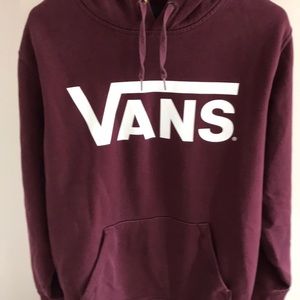 VANS burgundy hooded sweatshirt